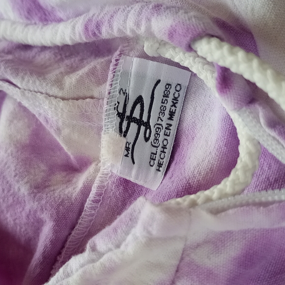 Puerto Vallarta Mexico Aztec Tie-dye Zip-Up Jacket - Picture 3 of 8